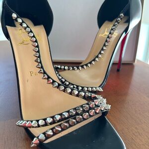 Christian Louboutin Spiked Heel (Open-Toe)